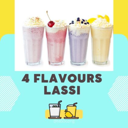 Buffet of 4 Flavoured Lassi Premix (Random 4 flavours will be send)