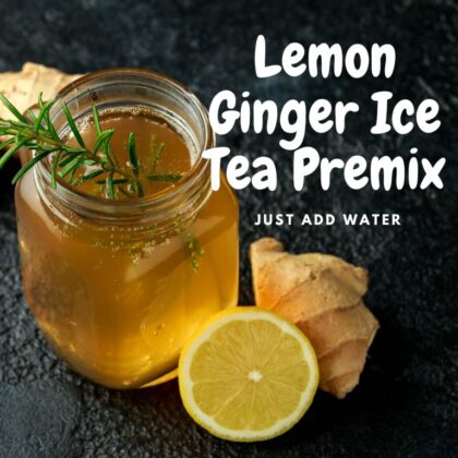 lemon ginger ice tea