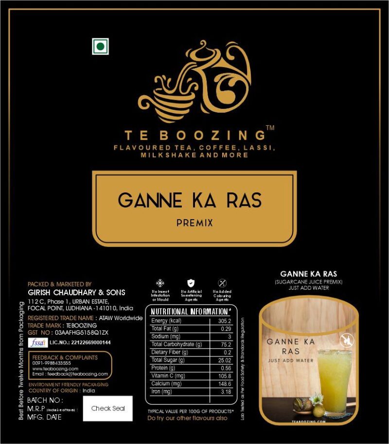 Assortment of Premix for Coconut Water , Ganne Ka Ras , Ice Tea and Virgin Mojito - Just add water - Image 11